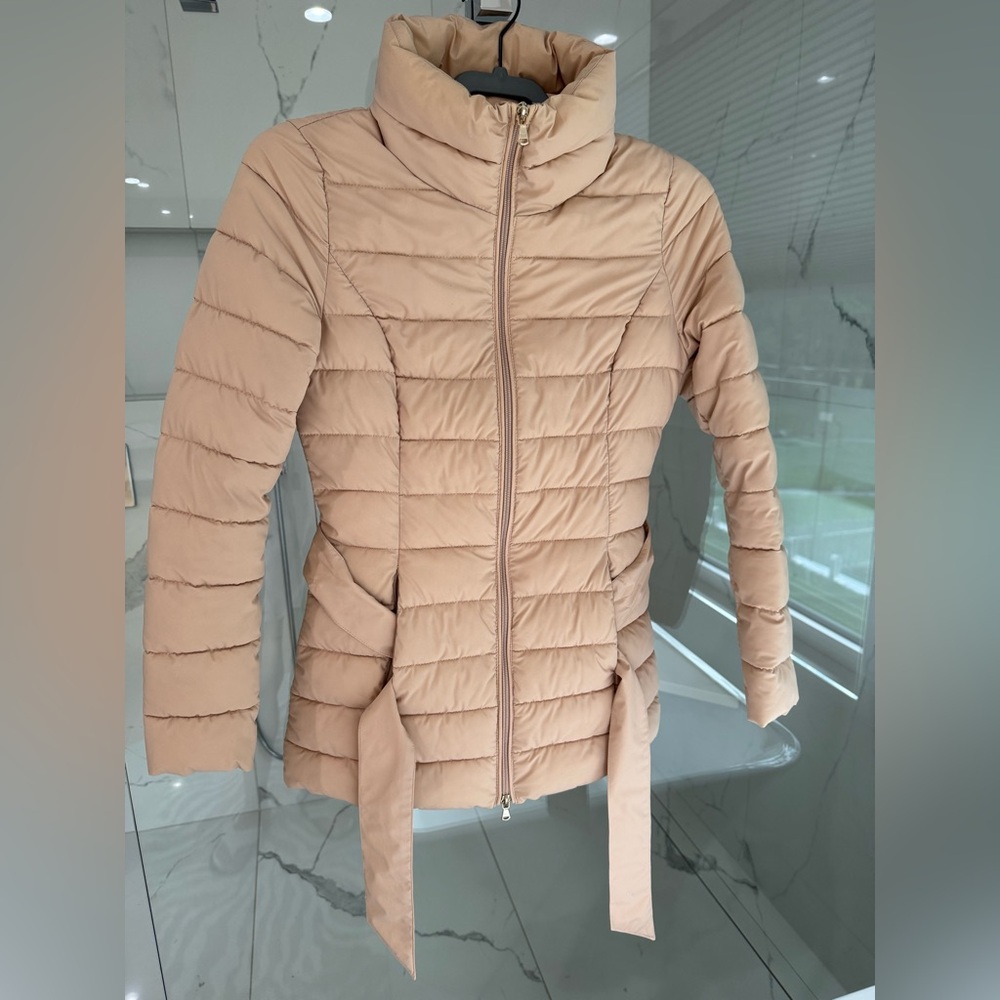 Guess Women's Beige Puffer Jacket